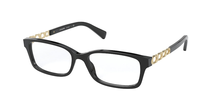 Coach HC6148F Rectangle Eyeglasses  5002-BLACK 54-16-140 - Color Map black