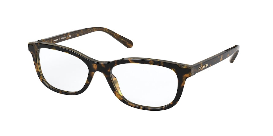 Coach HC6150 Rectangle Eyeglasses  5583-TORTOISE GLITTER SIG C 53-17-140 - Color Map havana