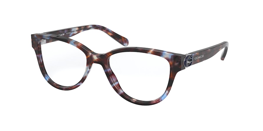 Coach HC6153F Round Eyeglasses  5613-BLUE TORTOISE 53-16-140 - Color Map blue