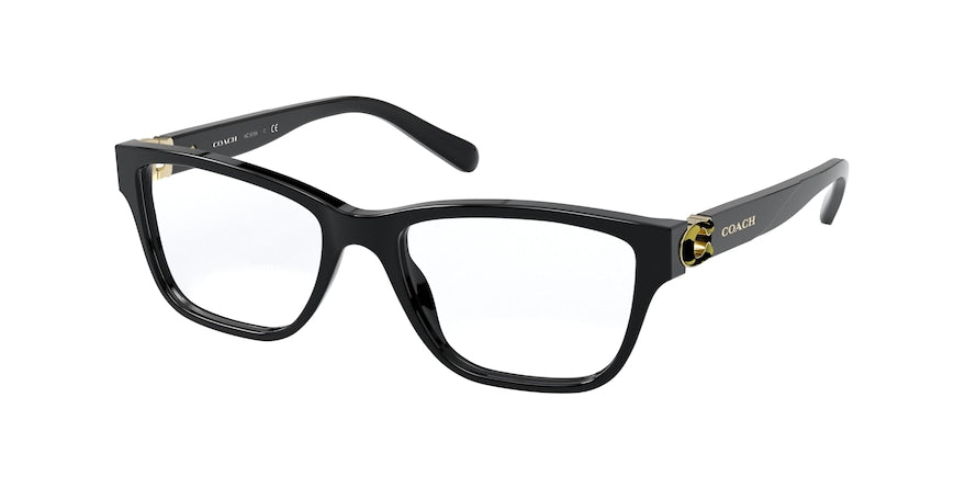 Coach HC6154 Rectangle Eyeglasses  5002-BLACK 52-17-140 - Color Map black