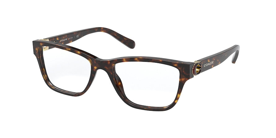 Coach HC6154 Rectangle Eyeglasses  5120-DARK TORTOISE 52-17-140 - Color Map havana