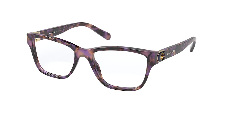 Coach HC6154 Rectangle Eyeglasses  5612-LAVENDER TORTOISE 52-17-140 - Color Map purple/reddish