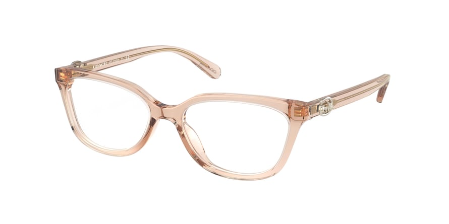 Coach HC6156 Pillow Eyeglasses  5561-CHAMPAGNE CRYSTAL 51-16-140 - Color Map light brown