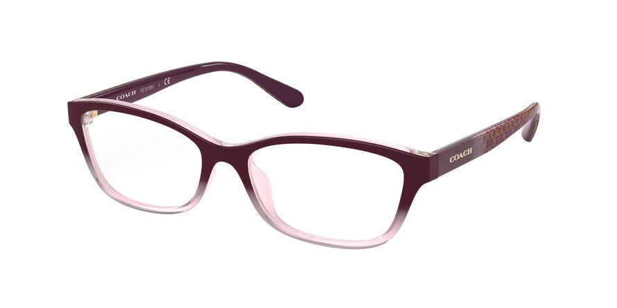 Coach HC6159U Rectangle Eyeglasses  5622-TRANSPARENT ROSE 54-16-140 - Color Map pink
