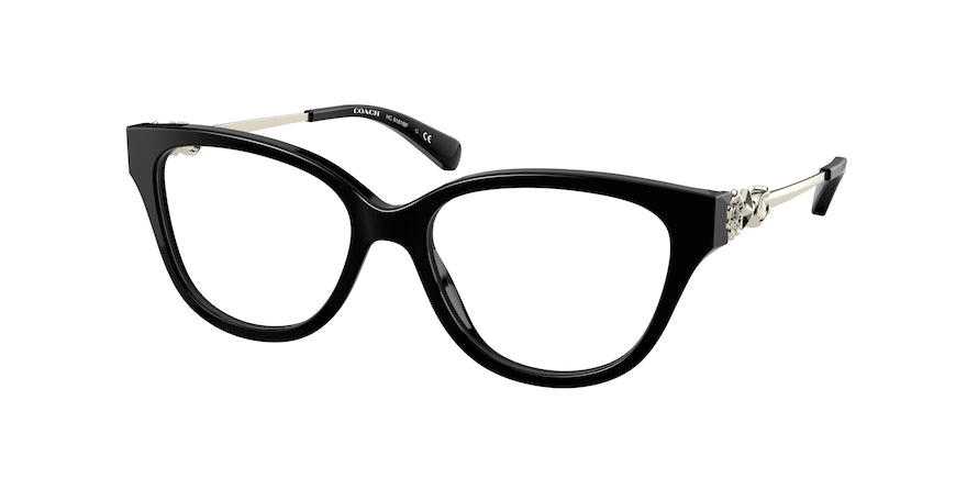 Coach HC6161BF Butterfly Eyeglasses  5002-BLACK 52-16-140 - Color Map black