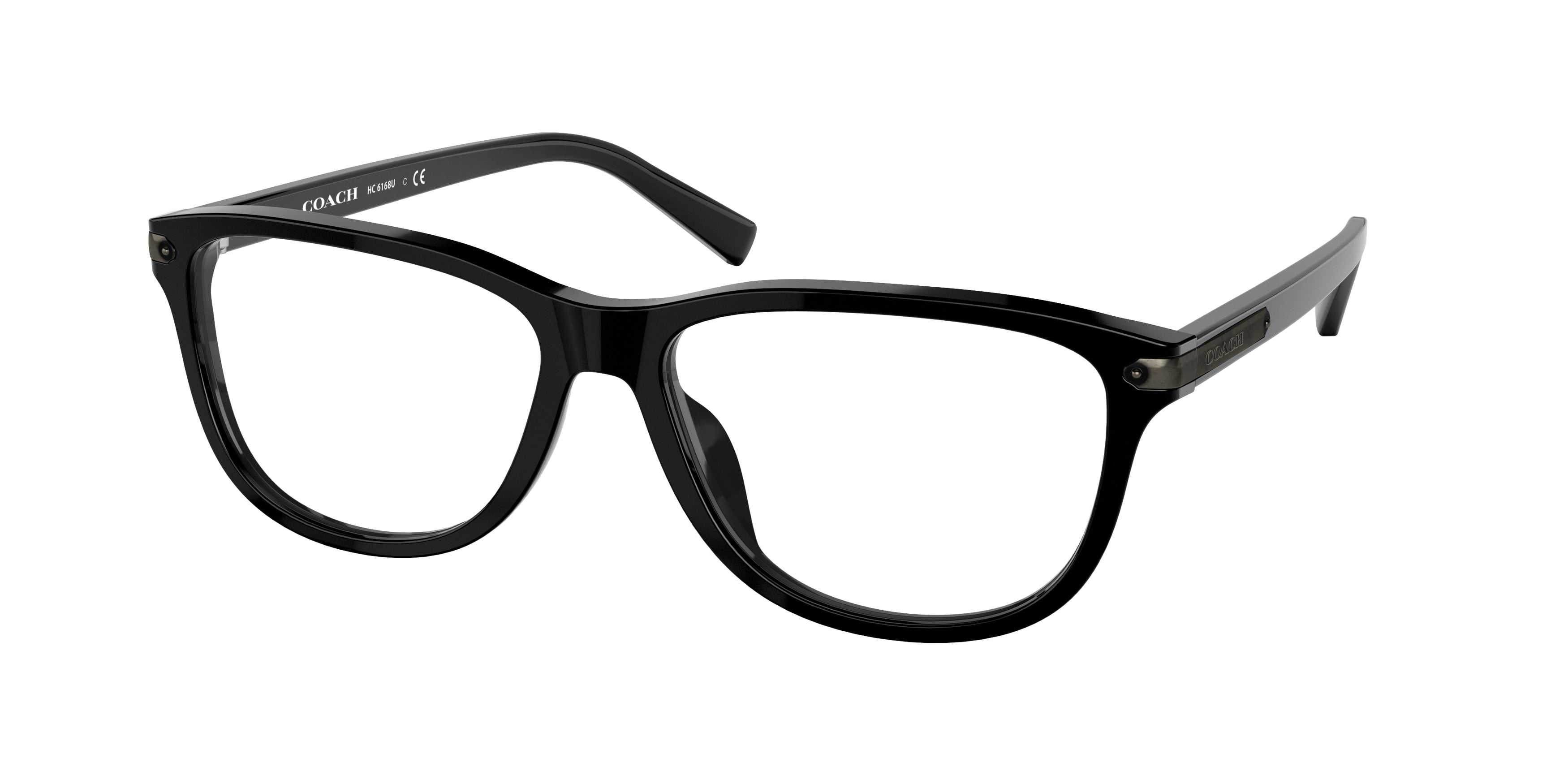 Coach C2104 HC6168U Rectangle Eyeglasses  5002-Black 58-150-16 - Color Map Black