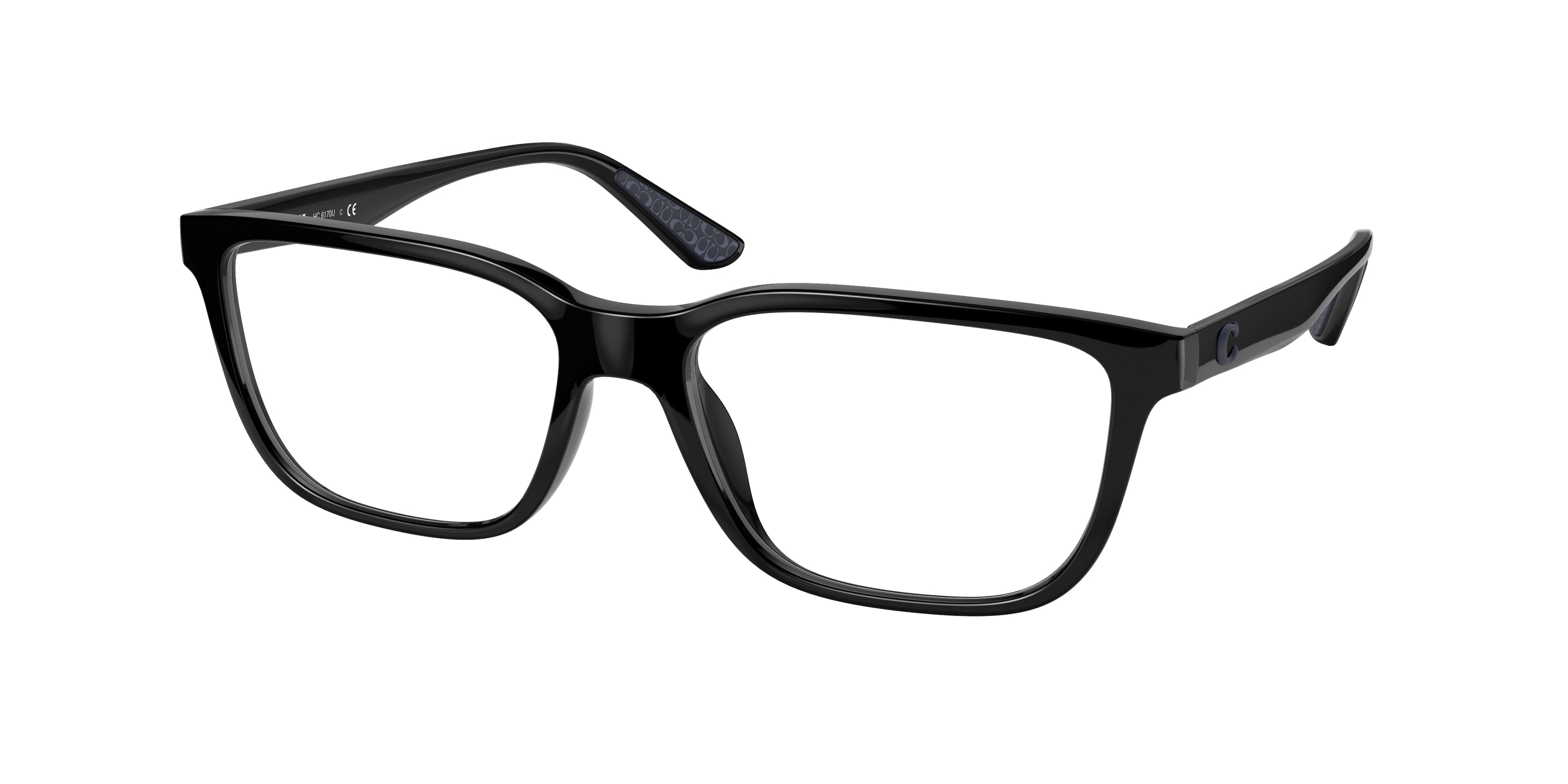 Coach C2108 HC6170U Rectangle Eyeglasses  5002-Black 56-140-17 - Color Map Black