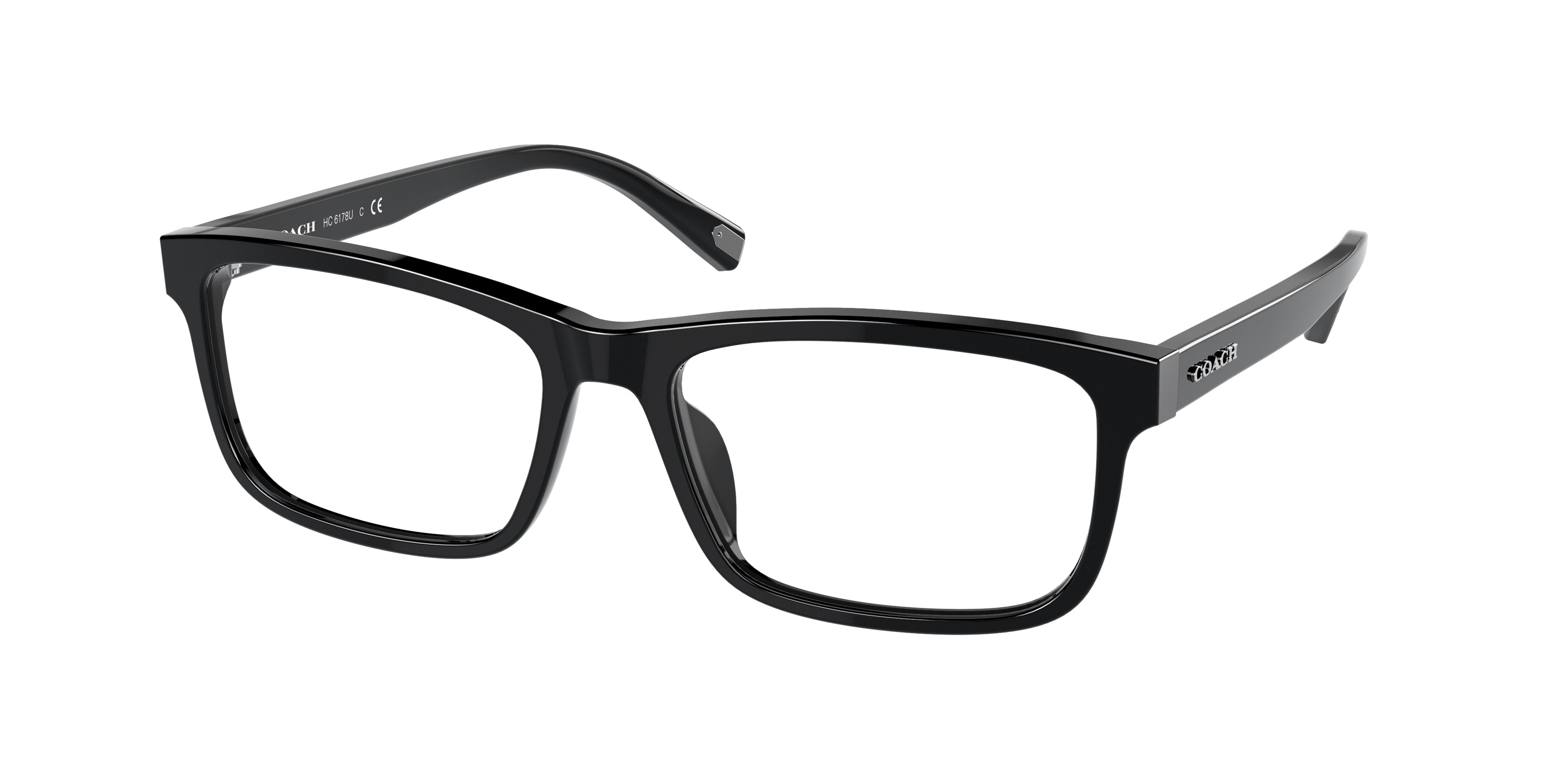 Coach HC6178U Rectangle Eyeglasses  5002-Black 56-145-17 - Color Map Black