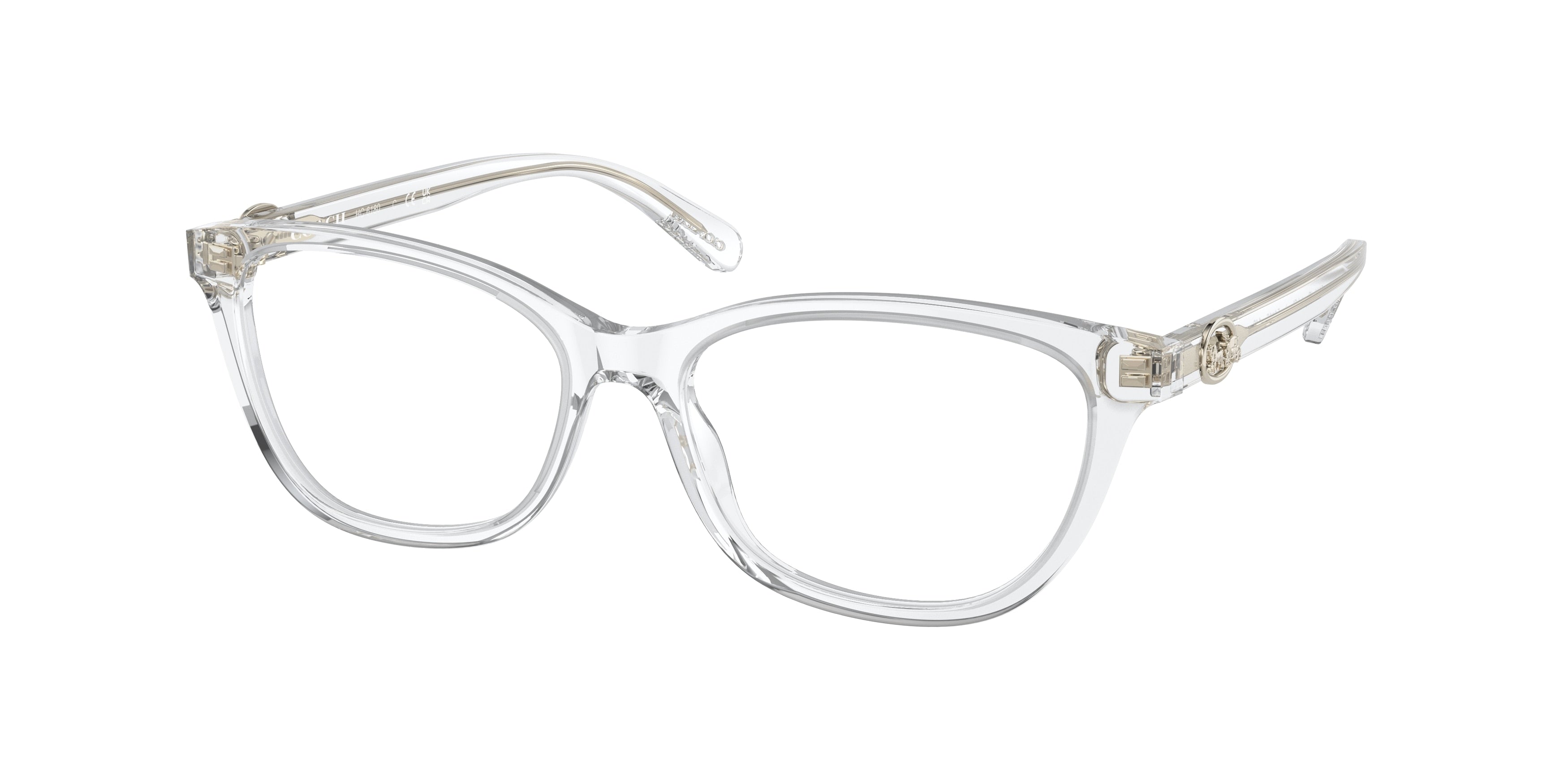 Coach HC6180 Rectangle Eyeglasses  5111-Crystal Clear 52-140-16 - Color Map Transparent