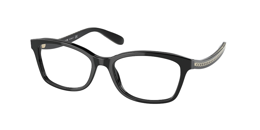 Coach HC6181F Rectangle Eyeglasses  5002-BLACK 54-17-140 - Color Map black