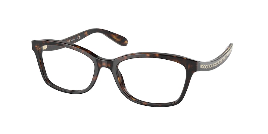Coach HC6181F Rectangle Eyeglasses  5120-DARK TORTOISE 54-17-140 - Color Map havana
