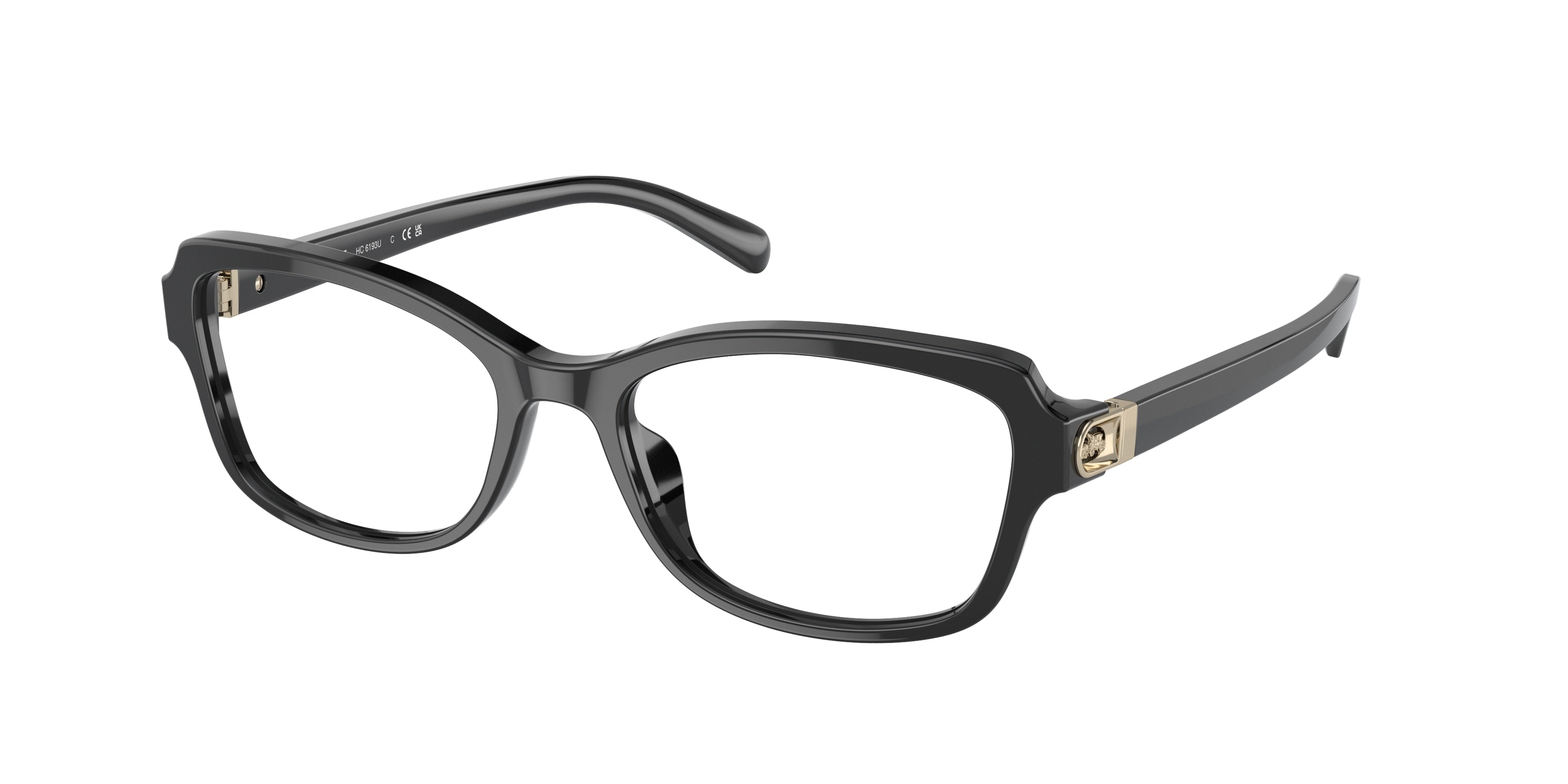 Coach HC6193U Irregular Eyeglasses  5002-Black 53-140-17 - Color Map Black