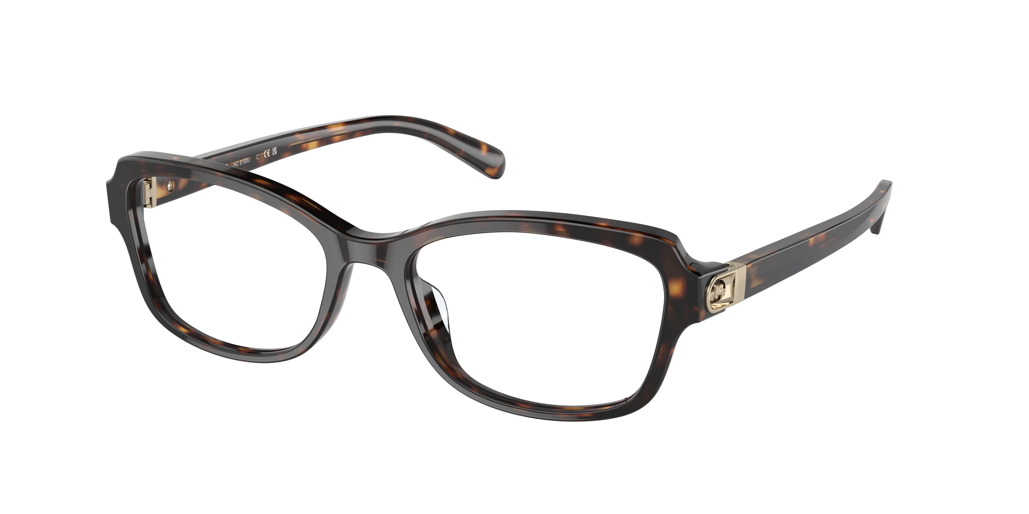 Coach HC6193U Irregular Eyeglasses  5120-Dark Tortoise 53-140-17 - Color Map Tortoise