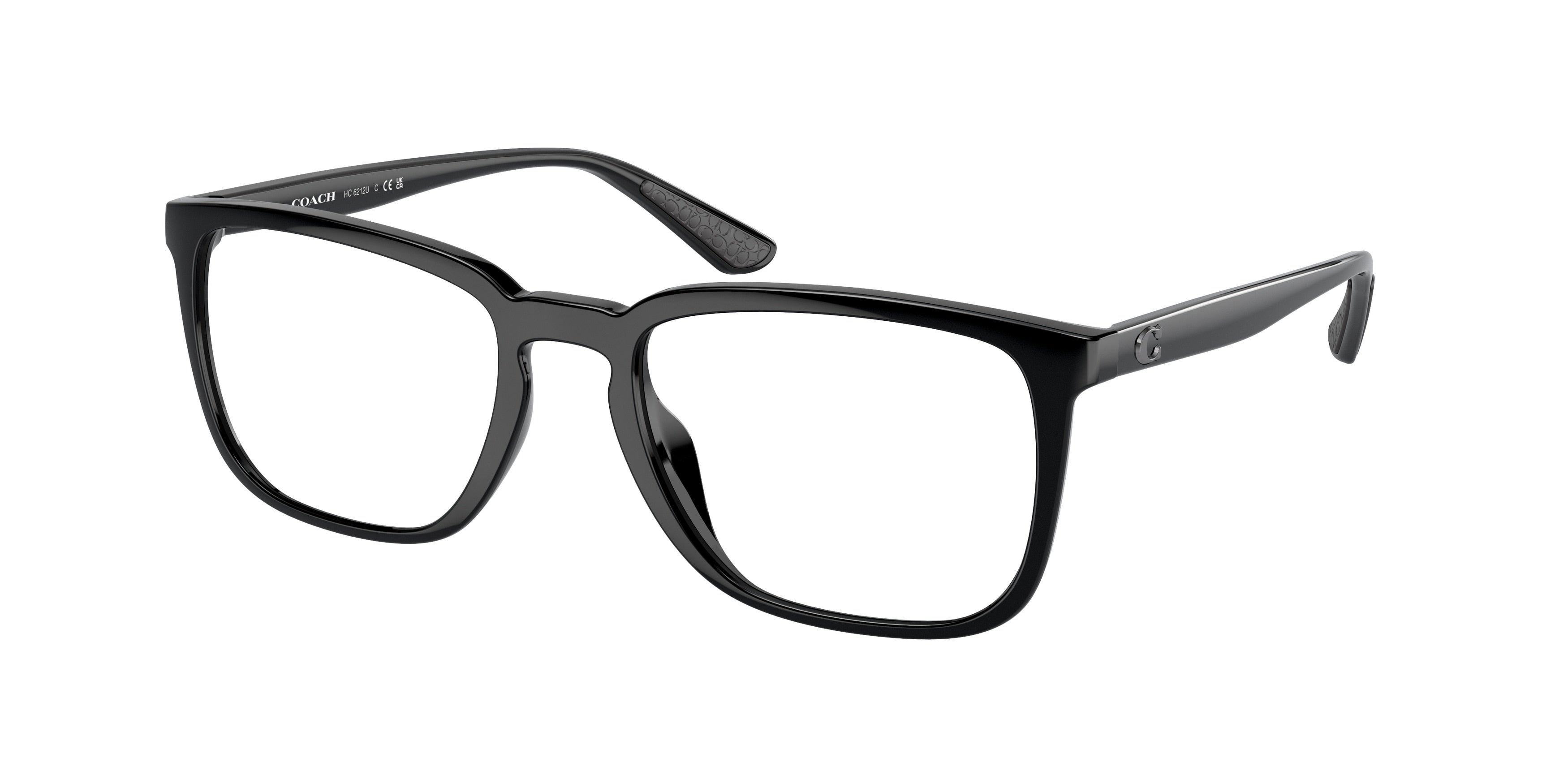 Coach HC6212U Square Eyeglasses  5002-Black 54-145-19 - Color Map Black