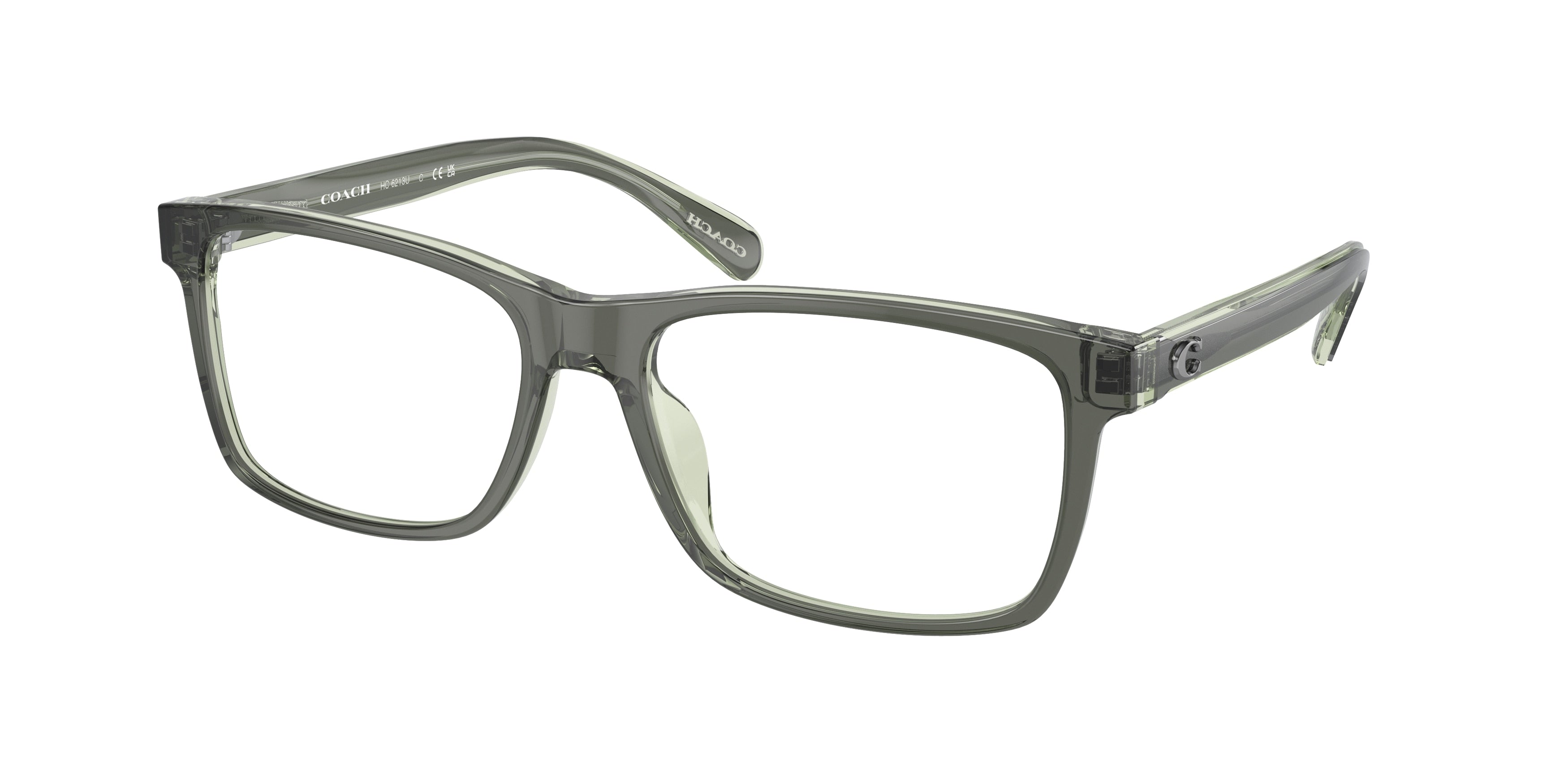 Coach HC6213U Rectangle Eyeglasses  5746-Moss/Mint 57-145-17 - Color Map Green