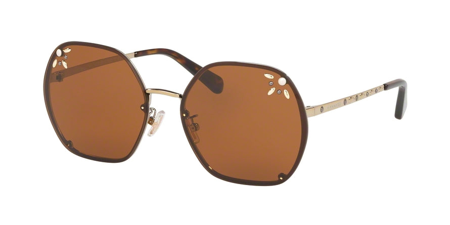 Coach L1090 HC7095H Irregular Sunglasses  900573-SHINY LIGHT GOLD 57-17-140 - Color Map gold