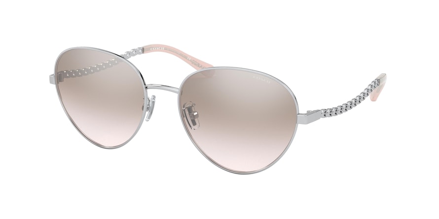Coach L1148 HC7114 Pilot Sunglasses  90018Z-SILVER 56-18-140 - Color Map silver