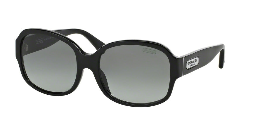 Coach L522 CARLA HC8041F Square Sunglasses  500211-BLACK 56-17-140 - Color Map black