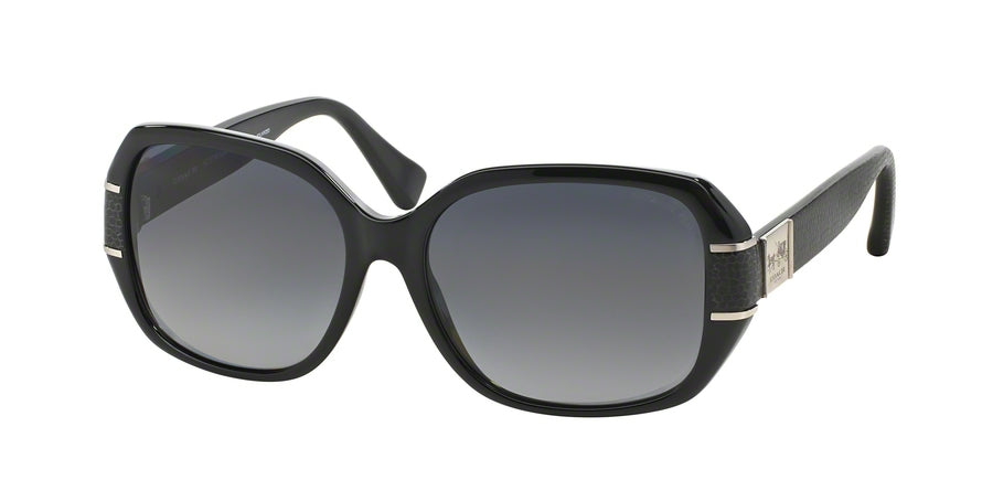 Coach L090 BRYN HC8119 Square Sunglasses  5002T3-BLACK 56-16-140 - Color Map black