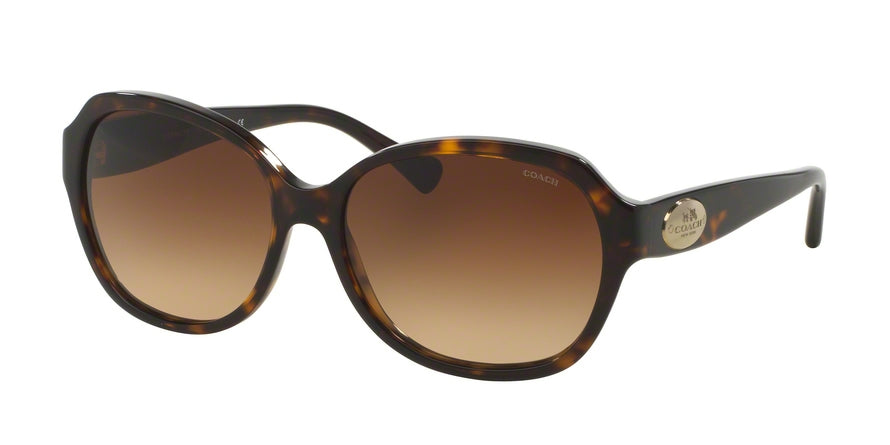 Coach L133 HC8150 Square Sunglasses  512013-DARK TORTOISE 59-16-140 - Color Map havana