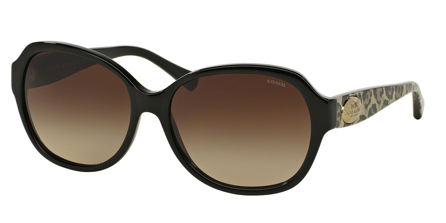 Coach HC8150 Square Sunglasses  534213-BLACK/WILD BEAST 59-16-140 - Color Map black