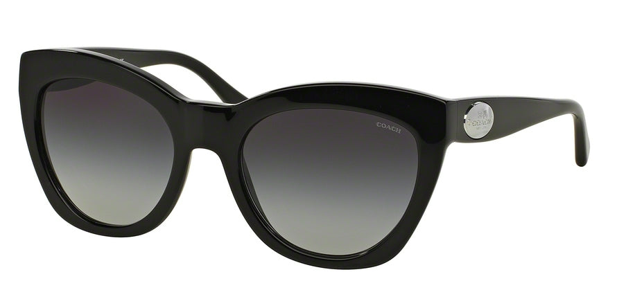 Coach HC8151F Cat Eye Sunglasses  500211-BLACK 54-20-140 - Color Map black