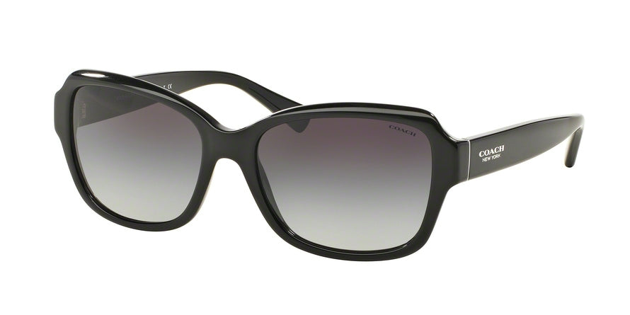 Coach L145 HC8160 Butterfly Sunglasses  500211-BLACK 56-17-135 - Color Map black