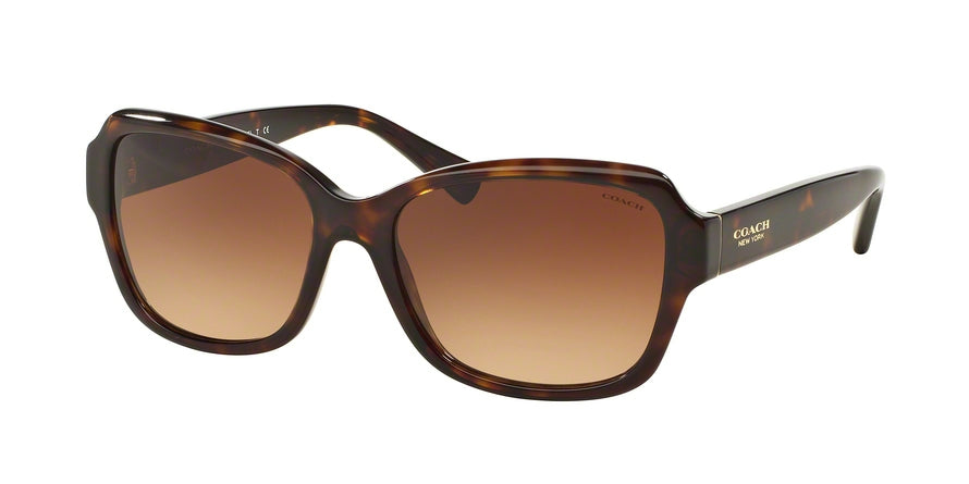 Coach L145 HC8160 Butterfly Sunglasses  512013-DARK TORTOISE 56-17-135 - Color Map havana