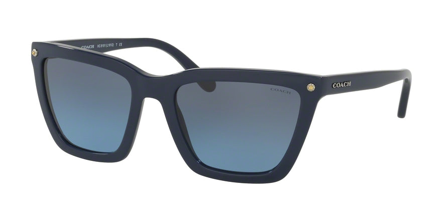 Coach L1612 HC8191 Square Sunglasses  542217-NAVY 56-19-140 - Color Map blue