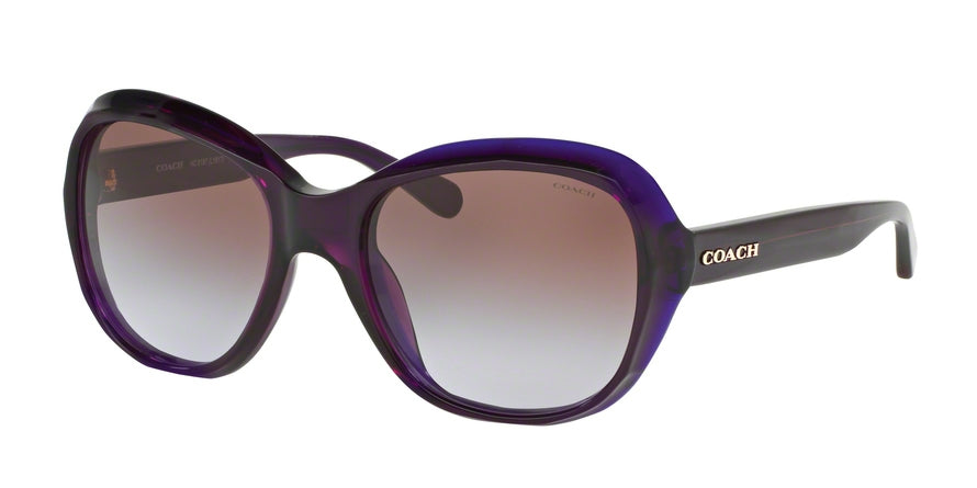 Coach HC8197F Square Sunglasses  524968-DEEP PURPLE 56-19-140 - Color Map violet