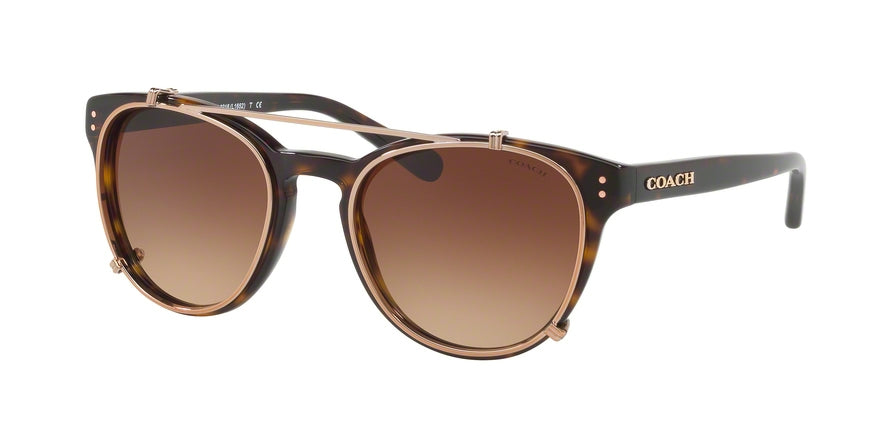 Coach L1652 HC8216 Phantos Sunglasses  512013-DARK TORTOISE 51-19-135 - Color Map havana