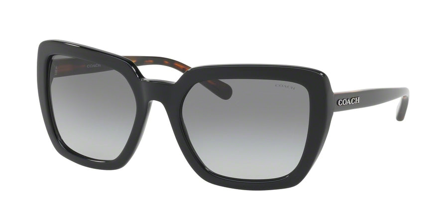 Coach L1654 HC8217 Square Sunglasses  548711-BLACK 57-20-140 - Color Map black