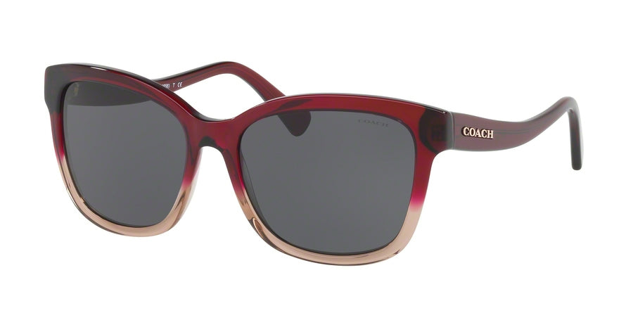 Coach L1656 HC8219 Square Sunglasses  548487-RED SAND GRADIENT 56-16-140 - Color Map red