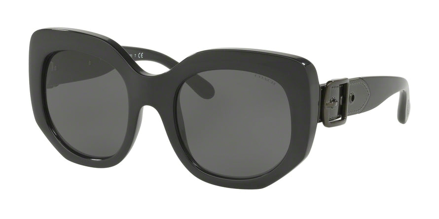 Coach L1003 HC8228 Square Sunglasses  500287-BLACK 53-21-140 - Color Map black