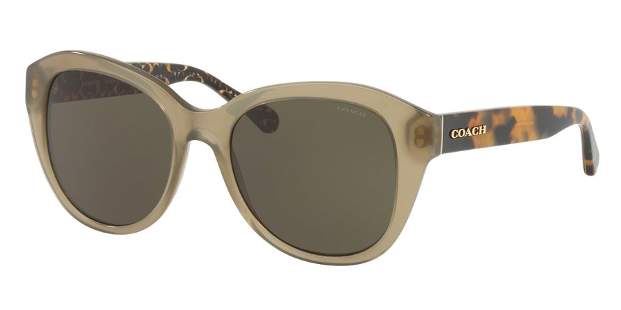 Coach L1009 HC8231F Irregular Sunglasses  550871-OLIVE 54-19-140 - Color Map olive