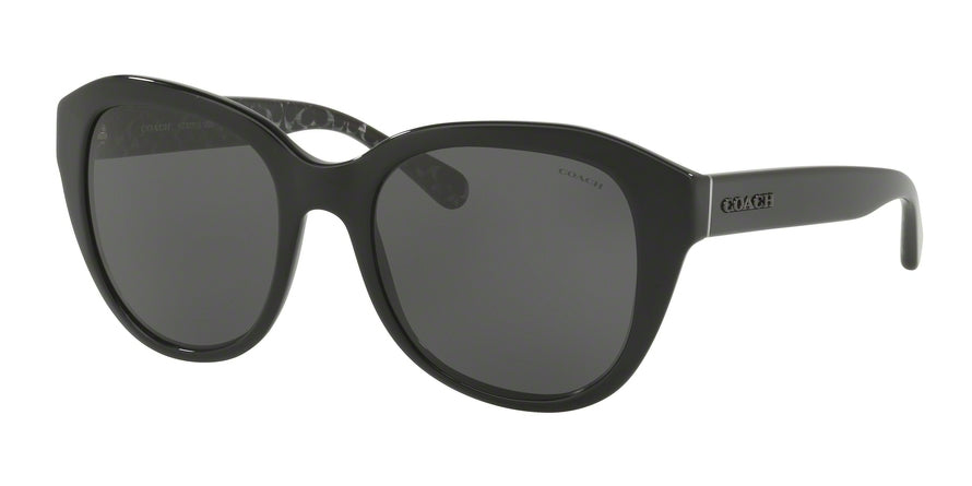 Coach L1008 HC8231 Irregular Sunglasses  551087-BLACK 54-19-140 - Color Map black