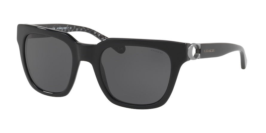 Coach L1028 HC8240 Square Sunglasses  551087-BLACK 52-21-140 - Color Map multi