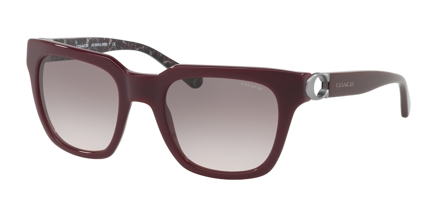 Coach L1028 HC8240 Square Sunglasses  55203B-OXBLOOD 52-21-140 - Color Map multi