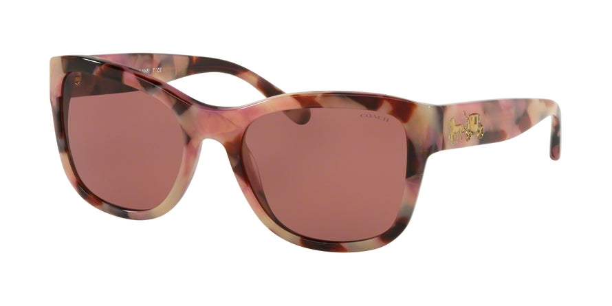 Coach L1045 HC8243 Square Sunglasses  552875-OXBLOOD TORT 55-19-140 - Color Map tortoise
