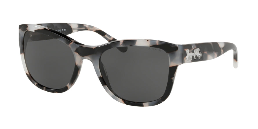 Coach L1045 HC8243 Square Sunglasses  553087-COOKIES AND CREAM TORT 55-19-140 - Color Map tortoise