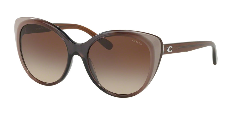 Coach L1060 HC8260 Cat Eye Sunglasses  553413-TAUPE LAMINATE 55-18-140 - Color Map multicolor
