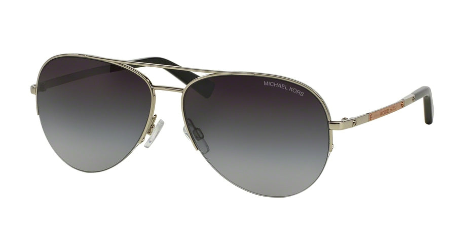 Michael Kors GRAMERCY MK1001 Pilot Sunglasses  100111-SILVER 59-14-135 - Color Map silver