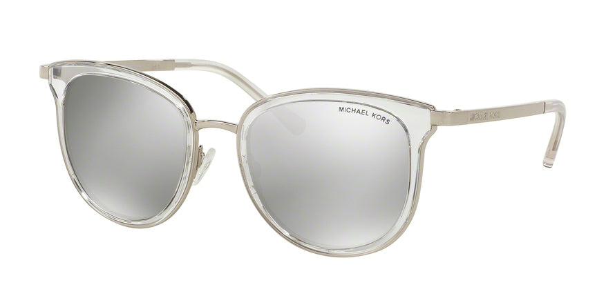 Michael Kors ADRIANNA I MK1010 Square Sunglasses  11026G-CLEAR/SILVER 54-20-135 - Color Map clear