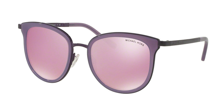 Michael Kors ADRIANNA I MK1010 Square Sunglasses  11047V-MILKY PURPLE/PURPLE 54-20-135 - Color Map violet