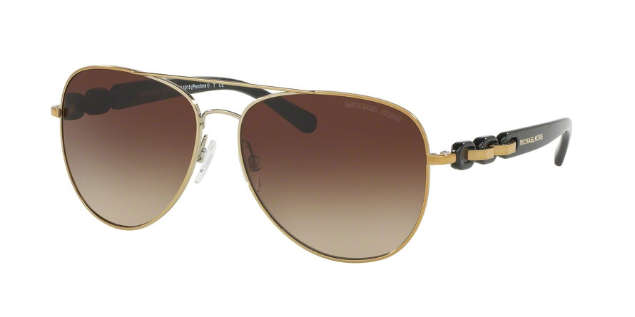 Michael Kors PANDORA MK1015 Pilot Sunglasses  112813-GOLD-TONE 58-14-140 - Color Map gold
