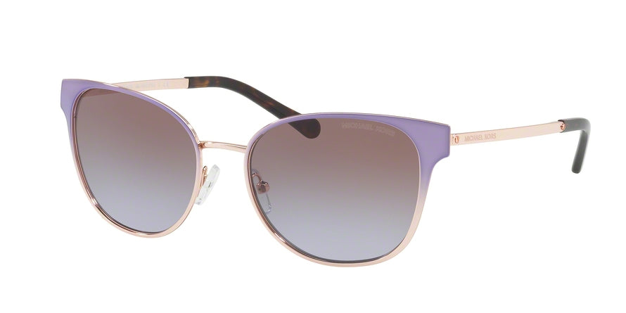 Michael Kors TIA MK1022 Square Sunglasses  118368-LAVENDR GRADIENT ROSE GLD-TONE 54-17-140 - Color Map violet