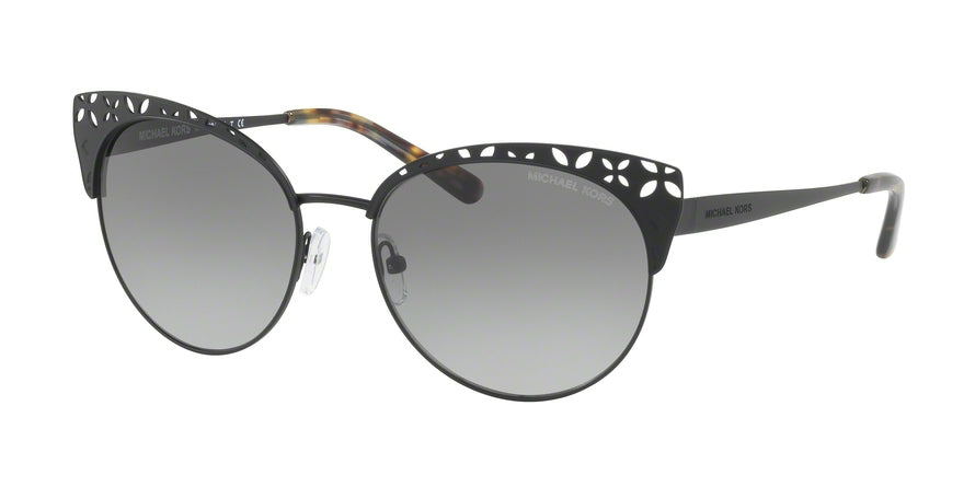 Michael Kors EVY MK1023 Square Sunglasses  117411-SATIN BLACK 56-17-140 - Color Map black