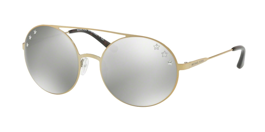 Michael Kors CABO MK1027 Round Sunglasses  11936G-PALE GOLD-TONE 55-19-135 - Color Map gold