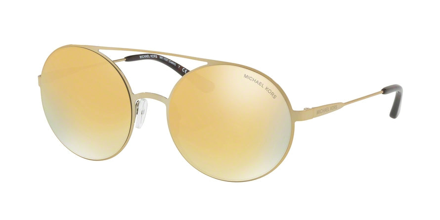 Michael Kors CABO MK1027 Round Sunglasses  11937P-PALE GOLD-TONE 55-19-135 - Color Map gold