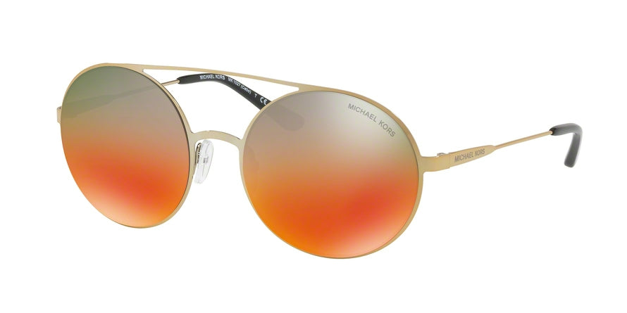 Michael Kors CABO MK1027 Round Sunglasses  1193A8-PALE GOLD-TONE 55-19-135 - Color Map gold